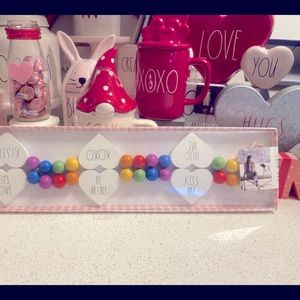 Rae Dunn Wood Bead Garland Valentine